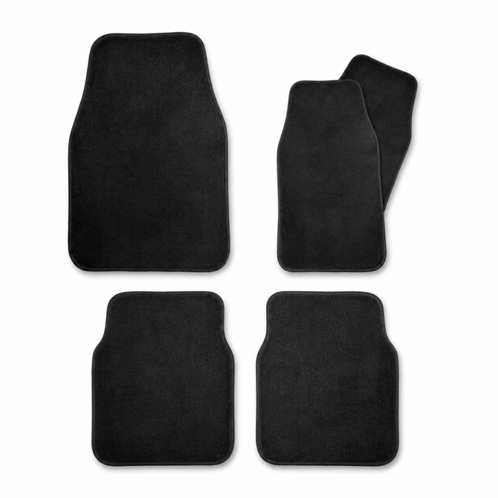 Juego de alfombrillas negras universales para coche