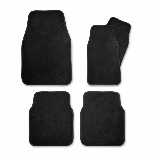 Juego de alfombrillas negras universales para coche
